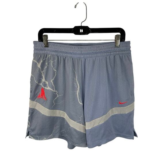 Nike Ja Icon Dri-Fit Basketball Shorts Blue Lightning Print Size Large - Picture 1 of 13